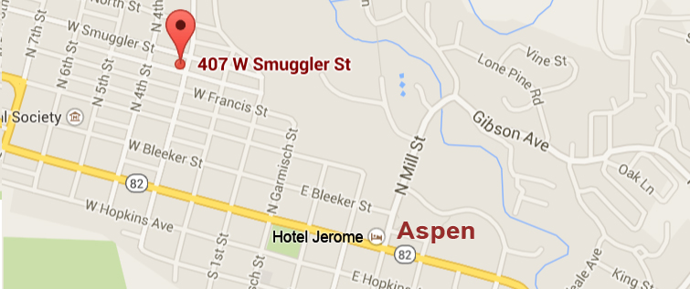 Map of Aspen Rental