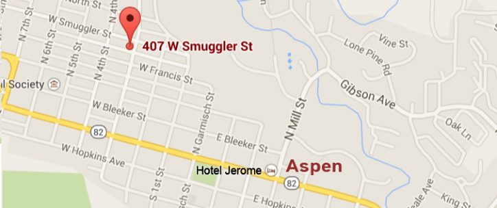 Map of Aspen Rental